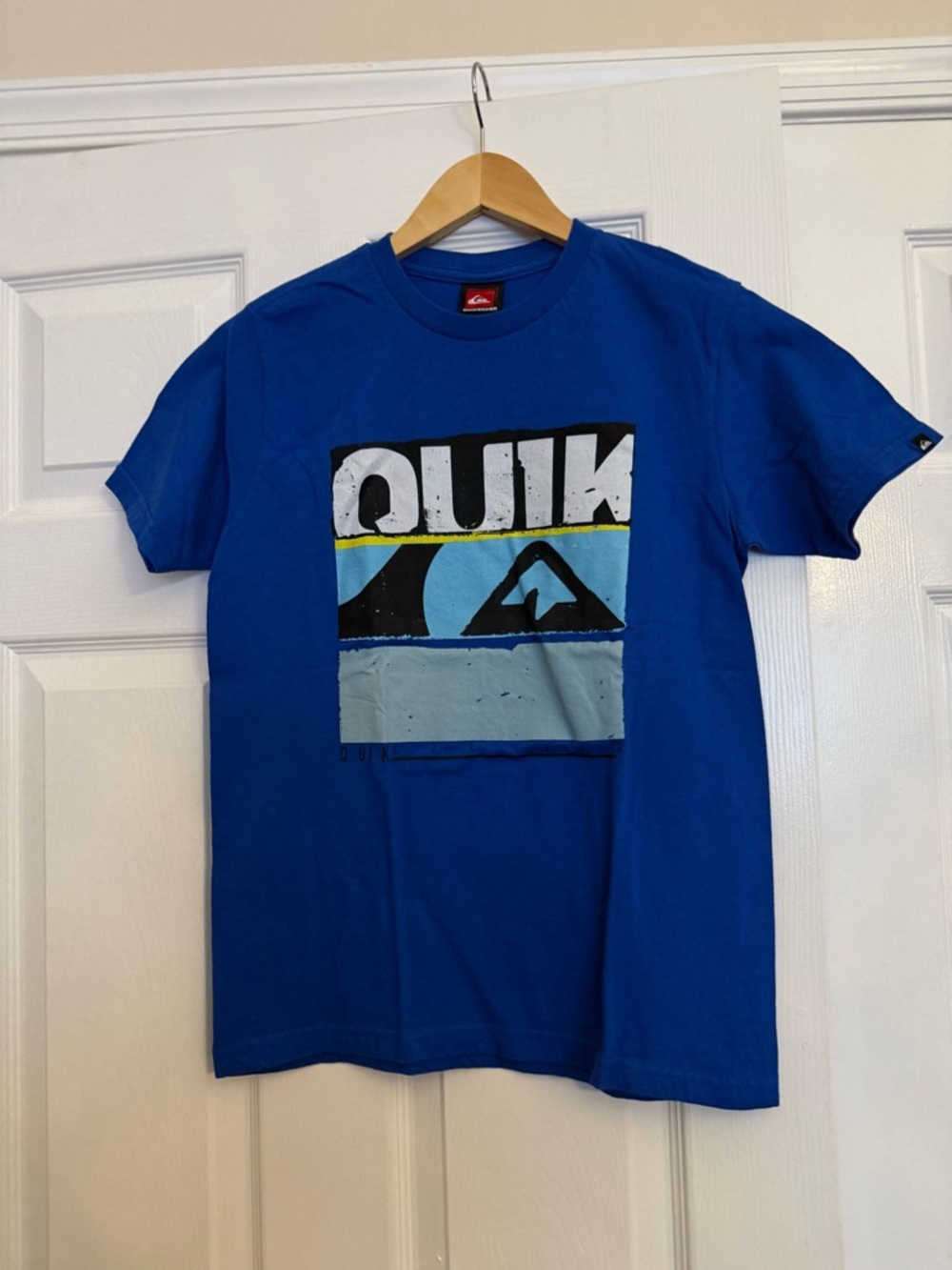 Quiksilver Royal Blue Graphic Logo Tee